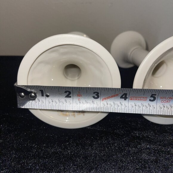 Lenox Fruits Of Life Porcelain Candlesticks Candle Holders Pair 5.25"80s Vintage - Picture 6 of 15